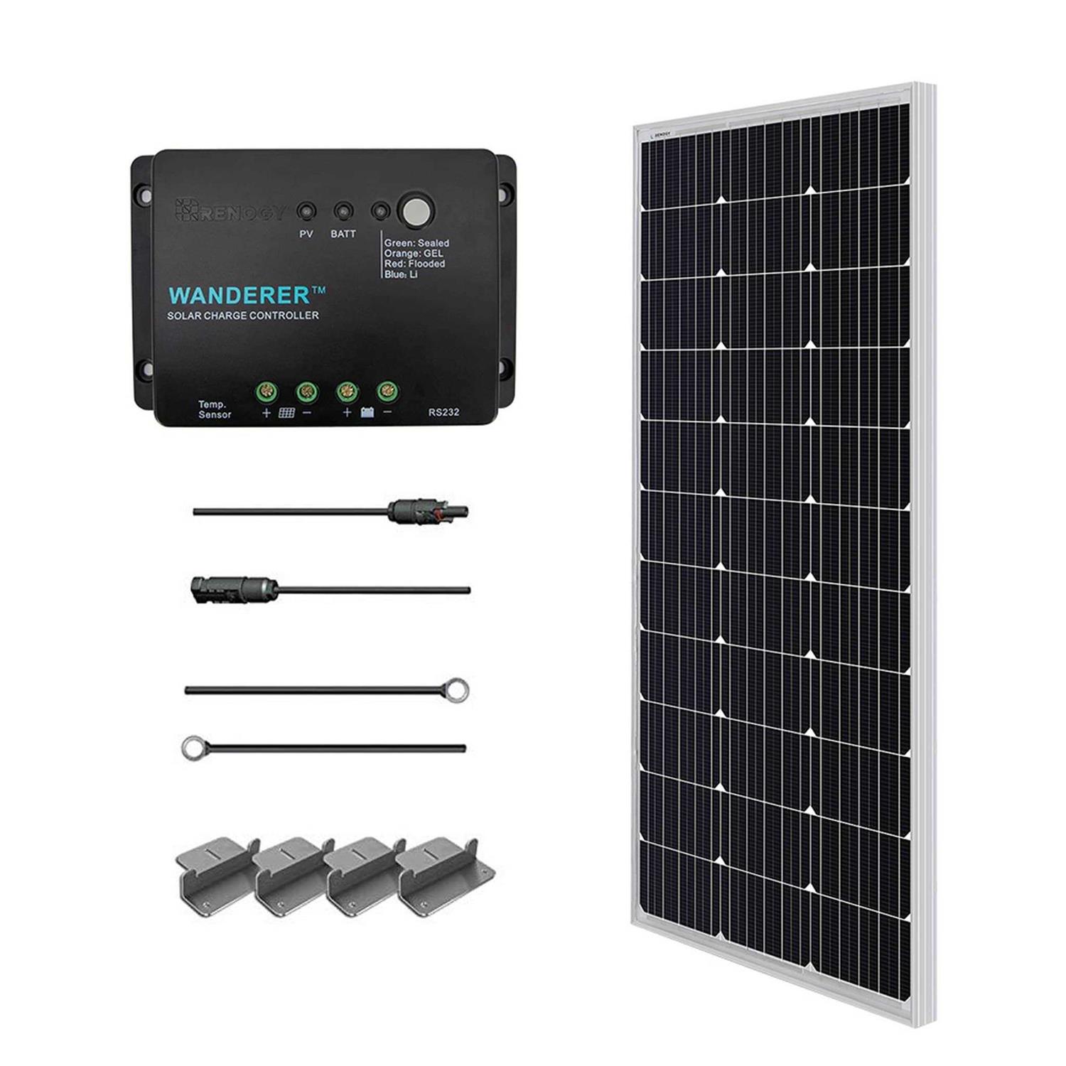Renogy 100 Watt 12 Volt Monocrystalline Solar Panel - Zenithce