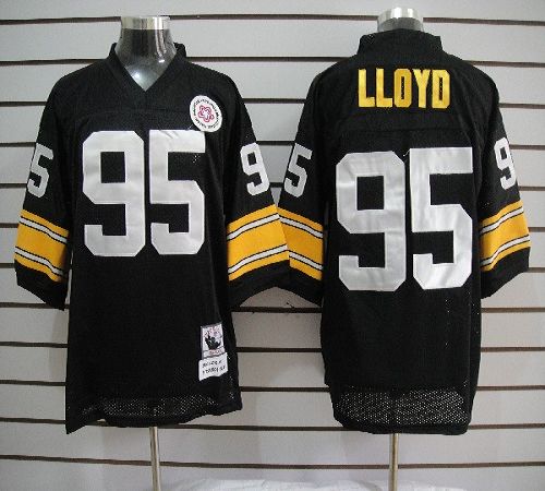 Mitchell And Ness Steelers #95 Greg Lloyd Black Stitched Jersey - Zenithce