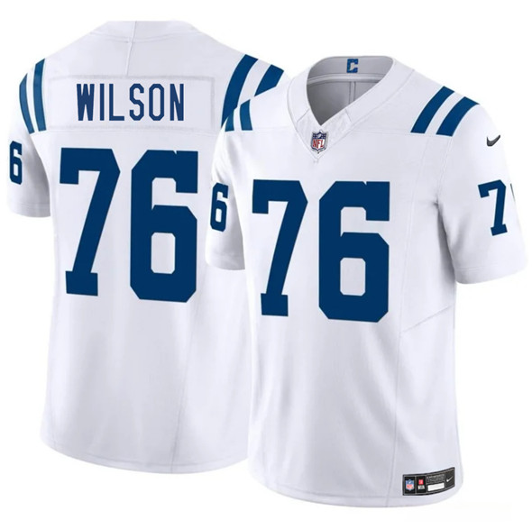 Indianapolis Colts #76 Jack Wilson White 2025 F.U.S.E. Vapor Limited Stitched Jersey - Zenithce