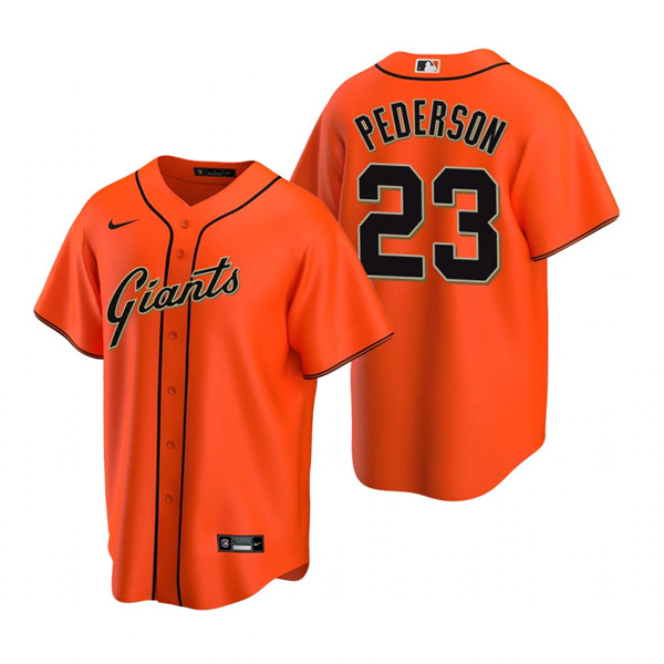 San Francisco Giants #23 Joc Pederson Orange Cool Base Stitched Jersey - Zenithce
