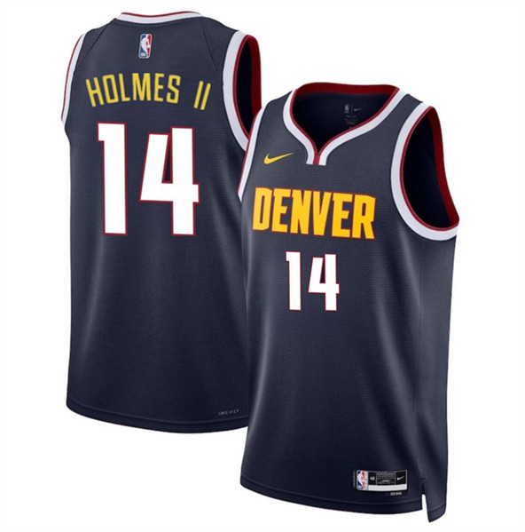 Denver Nuggets #14 DaRon Holmes II Navy 2024 Draft Icon Edition Stitched Jersey - Zenithce