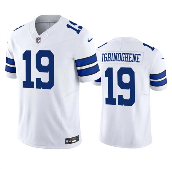 Dallas Cowboys #19 Noah Igbinoghene White 2023 F.U.S.E. Vapor Limited Stitched Jersey - Zenithce