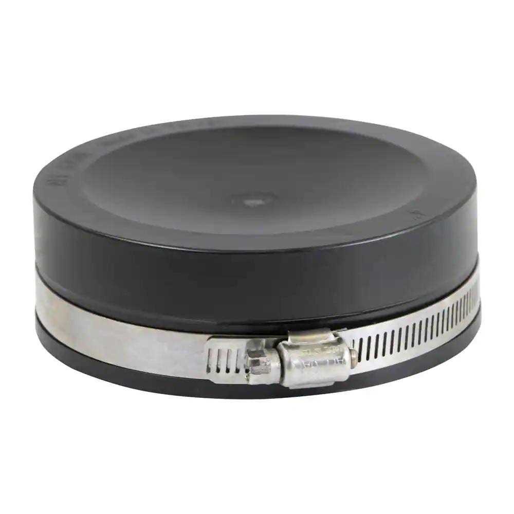 The Plumber’s Choice 6 in. Pvc Flexible Pipe Cap with Stainless Steel Clamps - Zenithce
