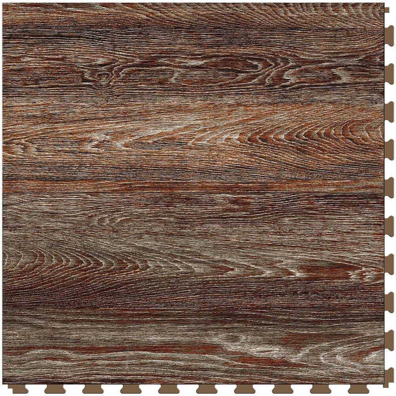 Perfection Floor Tile Satin 0.05-mil x 20-in W x 20-in L Water Resistant Interlocking Luxury Vinyl Tile Flooring - Zenithce