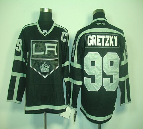 Kings #99 Wayne Gretzky Black Ice Stitched Jersey - Zenithce