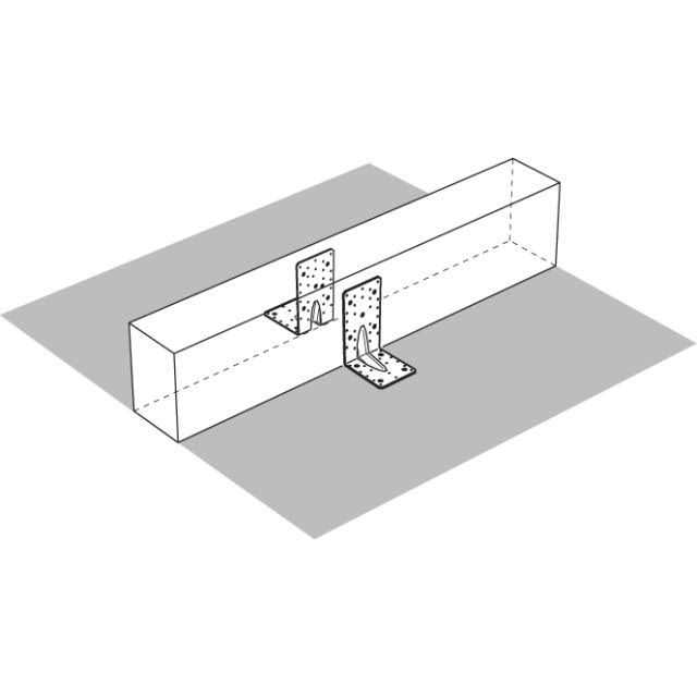 Simpson DTT2Z-SDS2.5 Deck Tension Tie w/2.5 SDS Screws - Zenithce