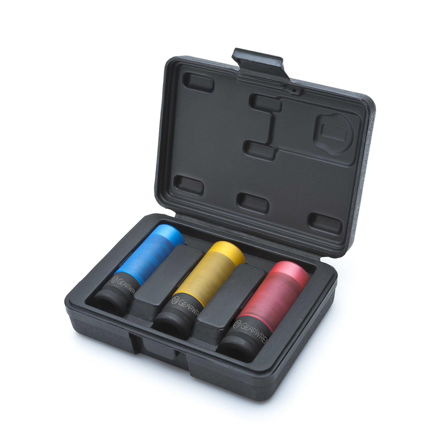 GearWrench 84939N 15 Pc. 1/2 Drive 6 Point Metric Universal Impact Socket Set - Zenithce