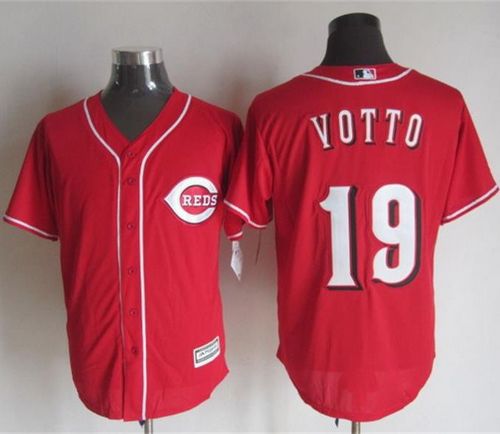 Reds #19 Joey Votto Red New Cool Base Stitched Jersey - Zenithce