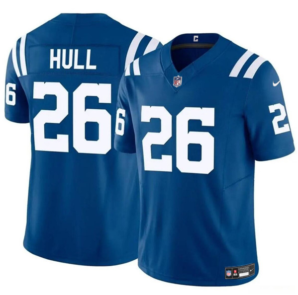 Indianapolis Colts #26 Evan Hull Blue 2024 F.U.S.E. Vapor Limited Stitched Jersey - Zenithce