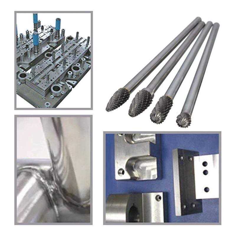 Wolfride 4pcs Flush Trim Router Bit Set 1/4 Inch Shank Top Bearing Flush Trim Router Bit - Zenithce