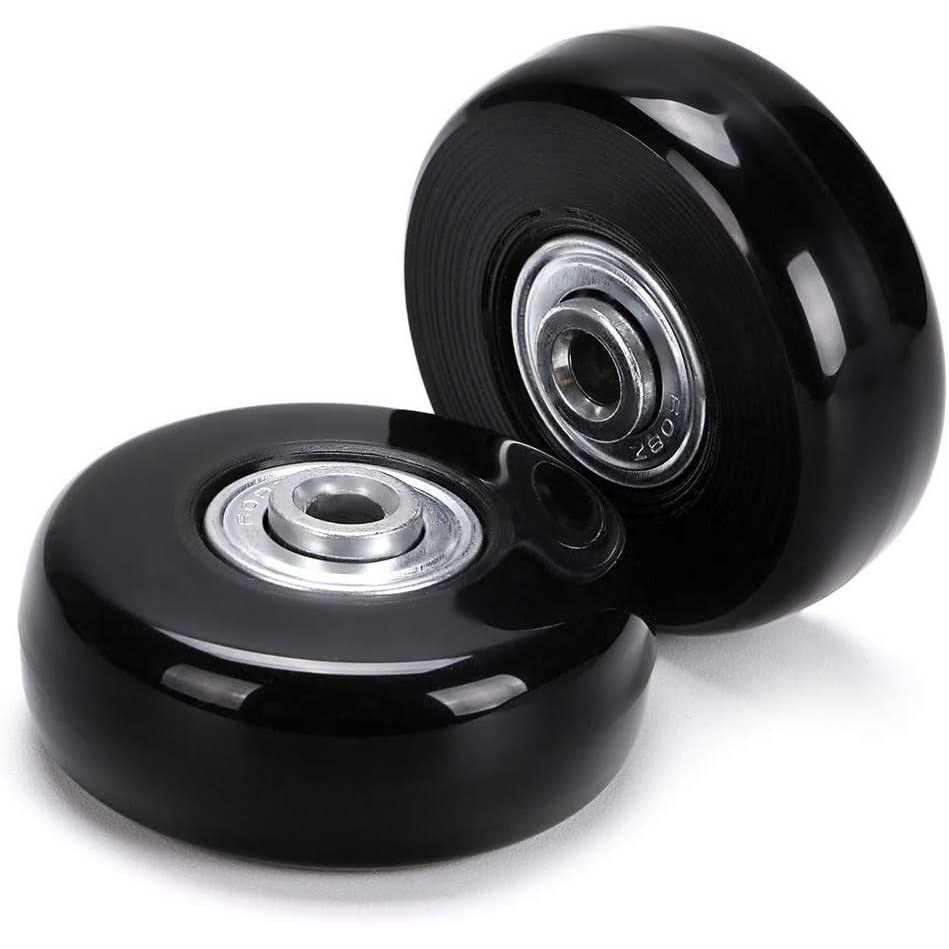OwnMy 18mm Luggage Suitcase Replacement Wheels Rubber Swivel Caster Wheels Bearings Repair Kits - Zenithce