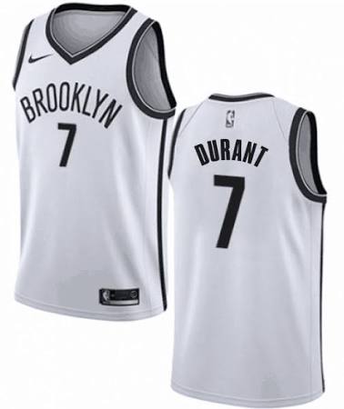 Brooklyn Nets #7 Kevin Durant White Swingman 2019-20 Jersey - Zenithce