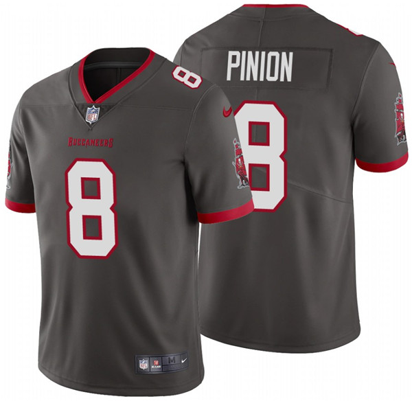 Tampa Bay Buccaneers #8 Bradley Pinion 2020 Grey Vapor Untouchable Limited Stitched Jersey - Zenithce