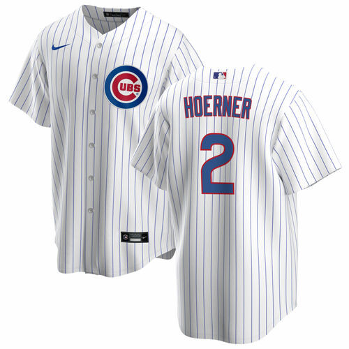 Chicago Cubs #2 Nico Hoerner White Cool Base Stitched Baseball Jersey - Zenithce