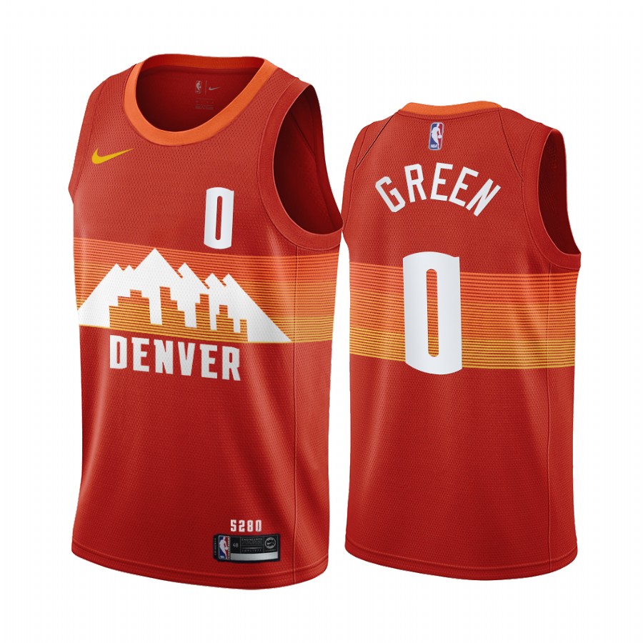 Nuggets #0 JaMychal Green Red Swingman 2020-21 City Edition Jersey - Zenithce