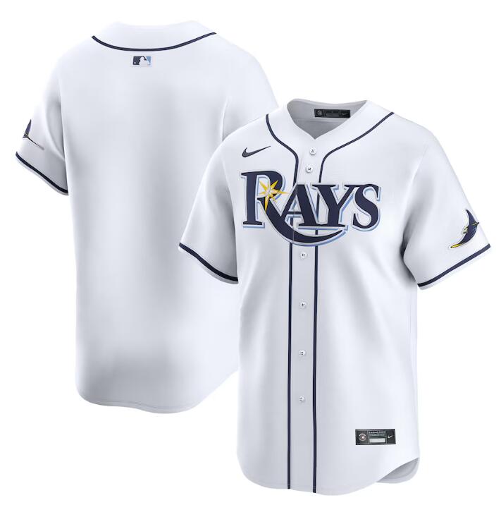 Tampa Bay Rays Blank White Home Limited Stitched Jersey - Zenithce
