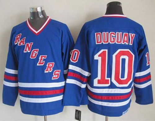 Rangers #10 Ron Duguay Blue CCM Heroes Of Hockey Alumni Stitched Jersey - Zenithce