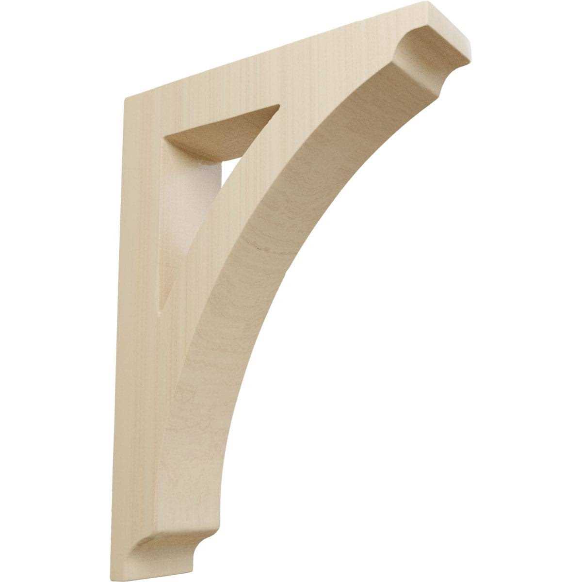 Thorton Large Wood Bracket Ekena Millwork Finish BKTW01X08X12THGM - Zenithce