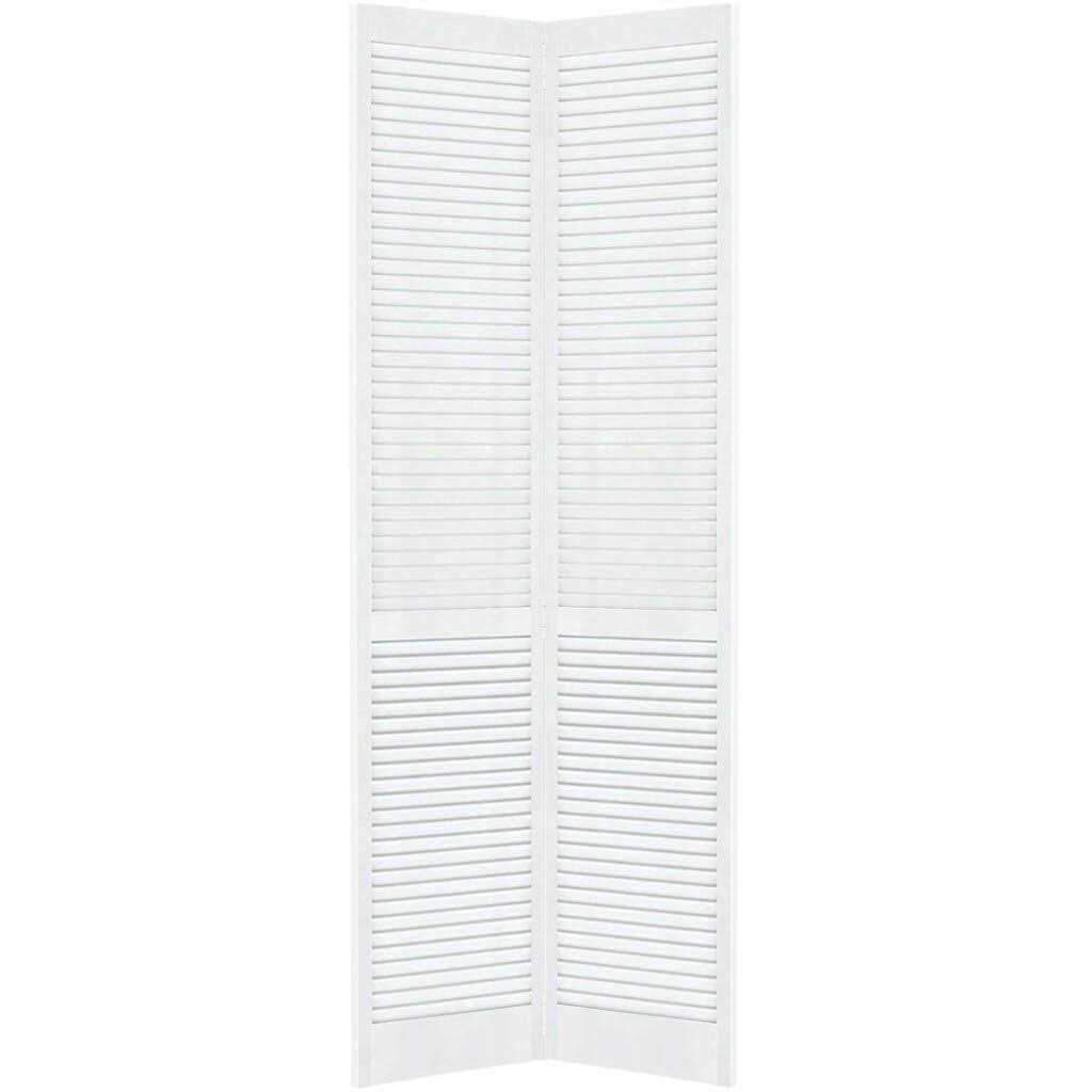 Louvered Solid Wood Unfinished Slab Standard Door Kimberly Bay Size: 18 x 80 - Zenithce