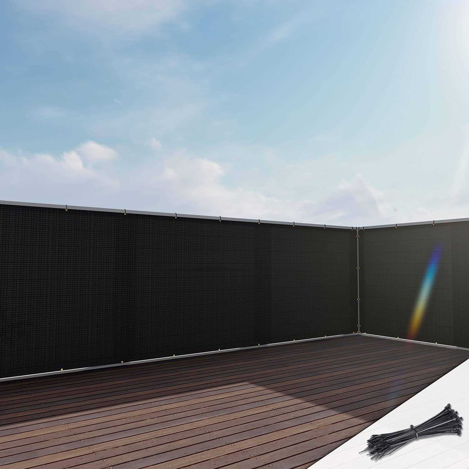 E&k Balcony Privacy Screen for Deck Yard Patio Pool 3×12 Privacy Fence Screen Porch Yard Backyard Railings Chain Link Fence Dog fencing Privacy Sc - Zenithce
