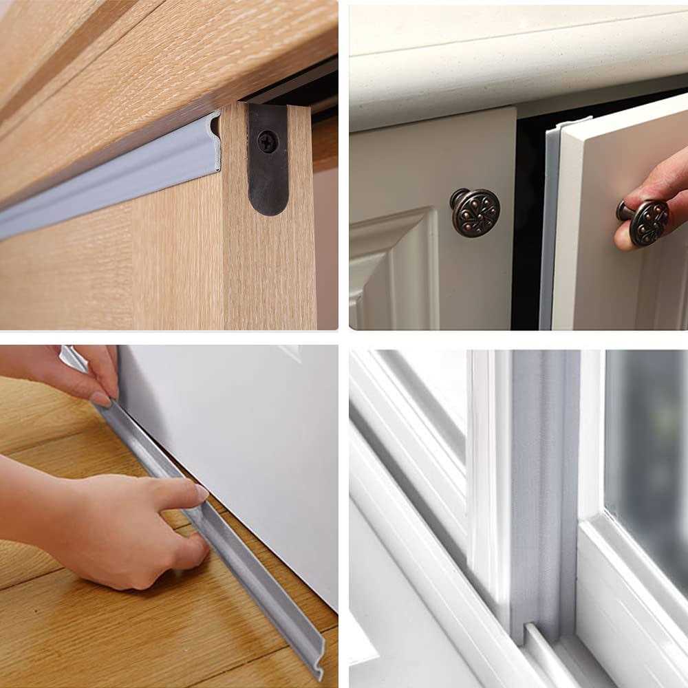 ESUFEIR Window Weather Stripping Door Seal Strip for Bottom and Side of Door,Self Adhesive Pu Foam Weather Strip for Window and Door Insulation - Zenithce