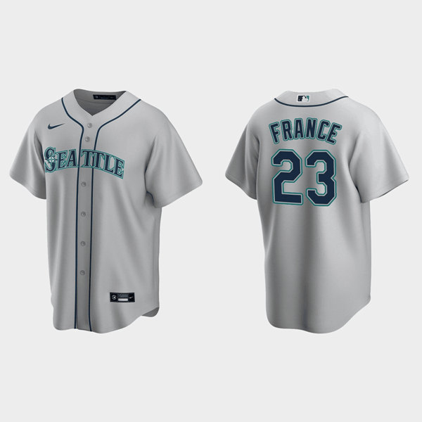 Seattle Mariners #23 Ty France Gray Cool Base Stitched Jersey - Zenithce