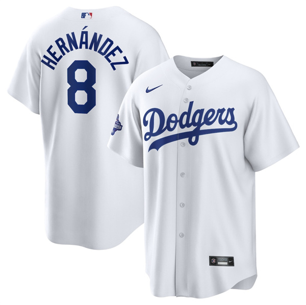 Los Angeles Dodgers #8 Enrique Hernandez White 2025 World Series Champions Stitched Jersey - Zenithce
