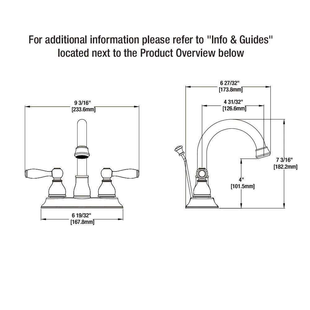 Glacier Bay Kendrick Single Hole Single-Handle Bathroom Faucet 1007 125 - Zenithce