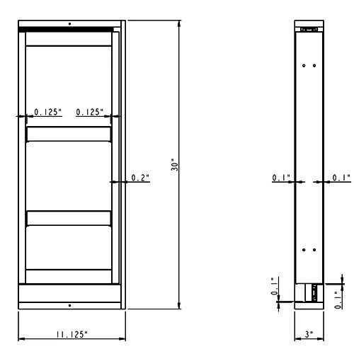 Hardware Resources USE-ADJ5 Adjustable Plastic Rear Bracket for USE-Series Undermount Drawer Slides with 8 mm Dowels - Zenithce