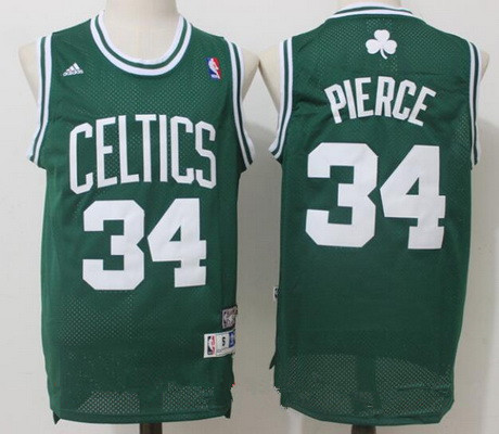Boston Celtics #34 Paul Pierce Green Hardwood Classics Soul Swingman Stitched Throwback Jersey - Zenithce