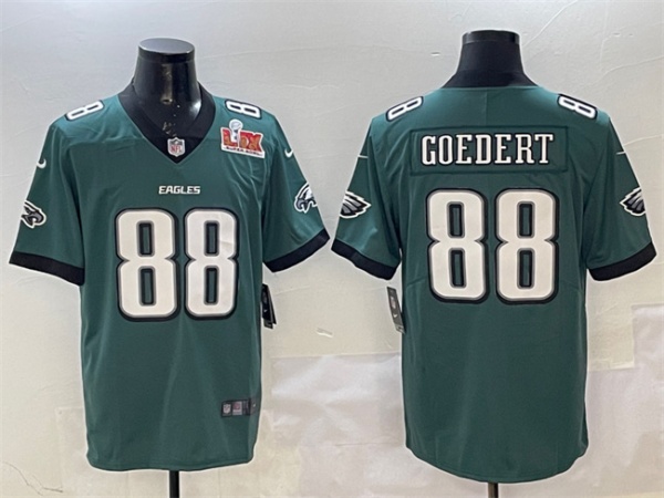 Philadelphia Eagles #88 Dallas Goedert Green 2025 Super Bowl LIX Patch New Vapor Untouchable Limited Stitched Jersey - Zenithce