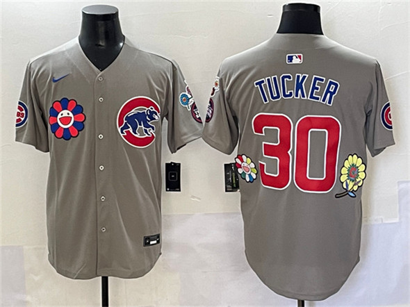 Chicago Cubs #30 Kyle Tucker Gray 2025 Tokyo Series Limited Stitched Jersey - Zenithce