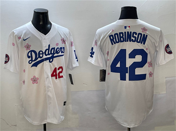 Los Angeles Dodgers #42 Jackie Robinson White 2025 Tokyo Series Limited Stitched Jersey - Zenithce