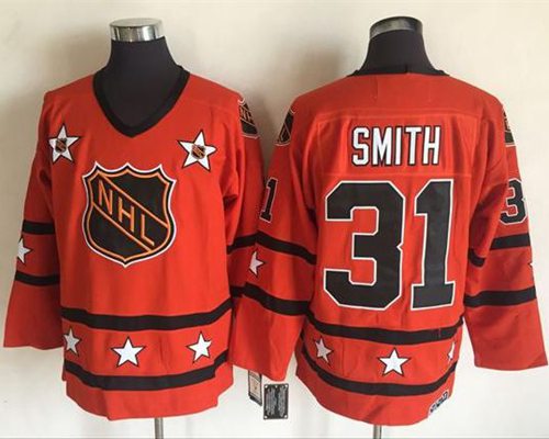 Islanders #31 Billy Smith Orange All Star CCM Throwback Stitched Jersey - Zenithce