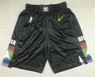 Denver Nuggets Black 2020 City Edition Swingman Shorts - Zenithce