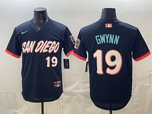 San Diego Padres #19 Tony Gwynn Obsidian 2026 City Connect Stadium Stitched Jersey - Zenithce