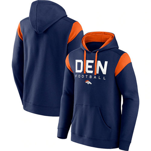 Denver Broncos Navy Call The Shot Pullover Hoodie - Zenithce