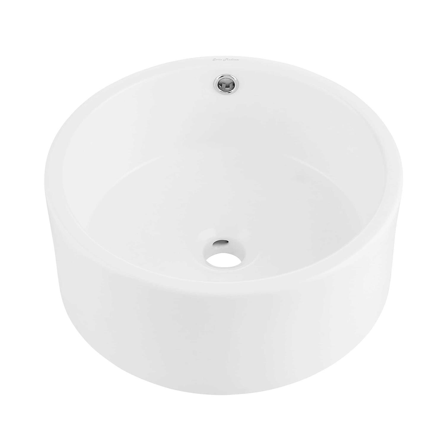 Swiss Madison Monaco Circular Basin Pedestal Sink - Zenithce