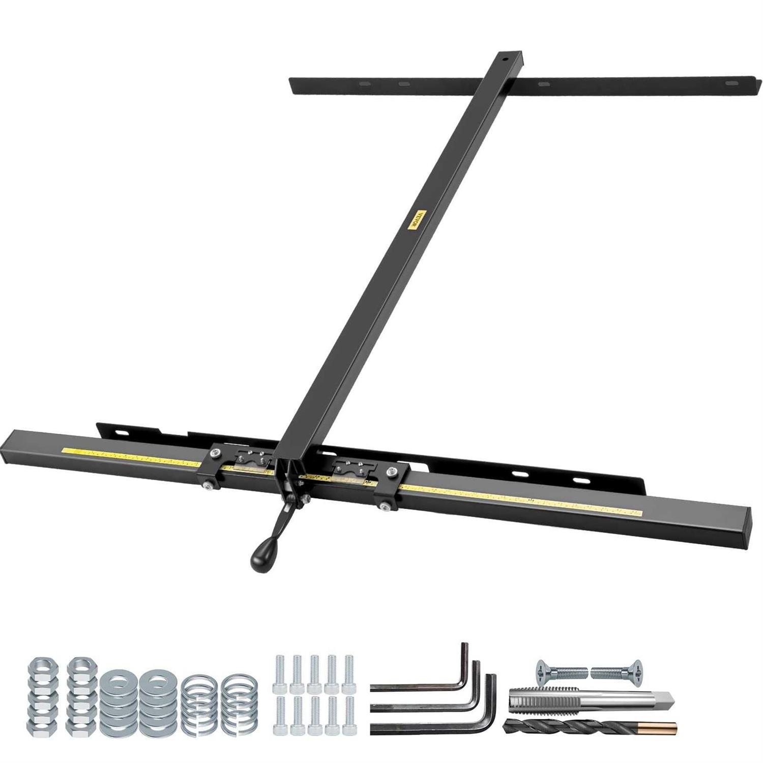 VEVOR Table Saw Fence System Classic Table Saw Fence Rail Metric/Imperial Scale Adjustable Hole Saw Fence System w/Front Guide Bar Table Saw TJJJYCSFY - Zenithce