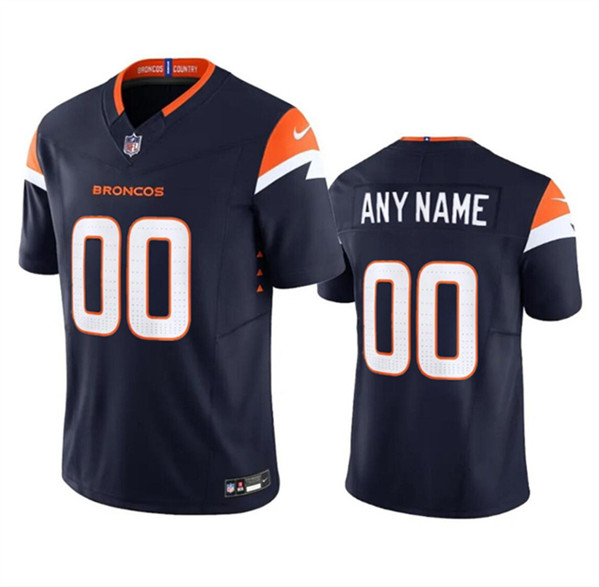 Denver Broncos Custom Navy 2024 F.U.S.E. Vapor Limited Stitched Jersey - Zenithce
