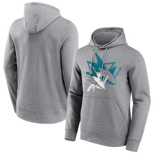 San Jose Sharks Gray Overlay Hoodie - Zenithce