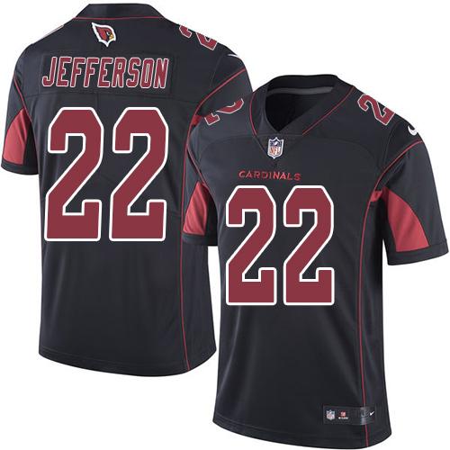 Cardinals #22 Tony Jefferson Black Stitched Limited Rush Nike Jersey - Zenithce