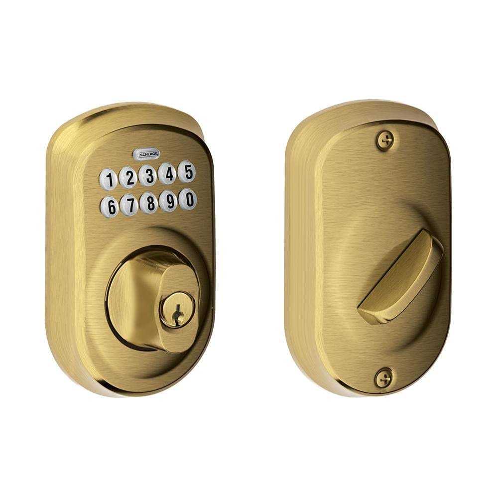 Schlage JH58-BAR Barcelona Single Cylinder Keyed Entry Handleset Exterior Pack - Zenithce