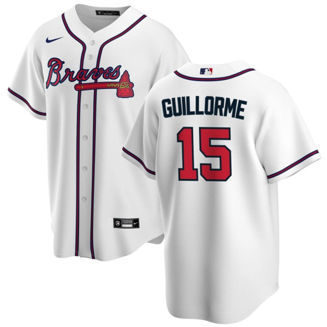 Atlanta Braves #15 Luis Guillorme White Cool Base Stitched Jersey - Zenithce