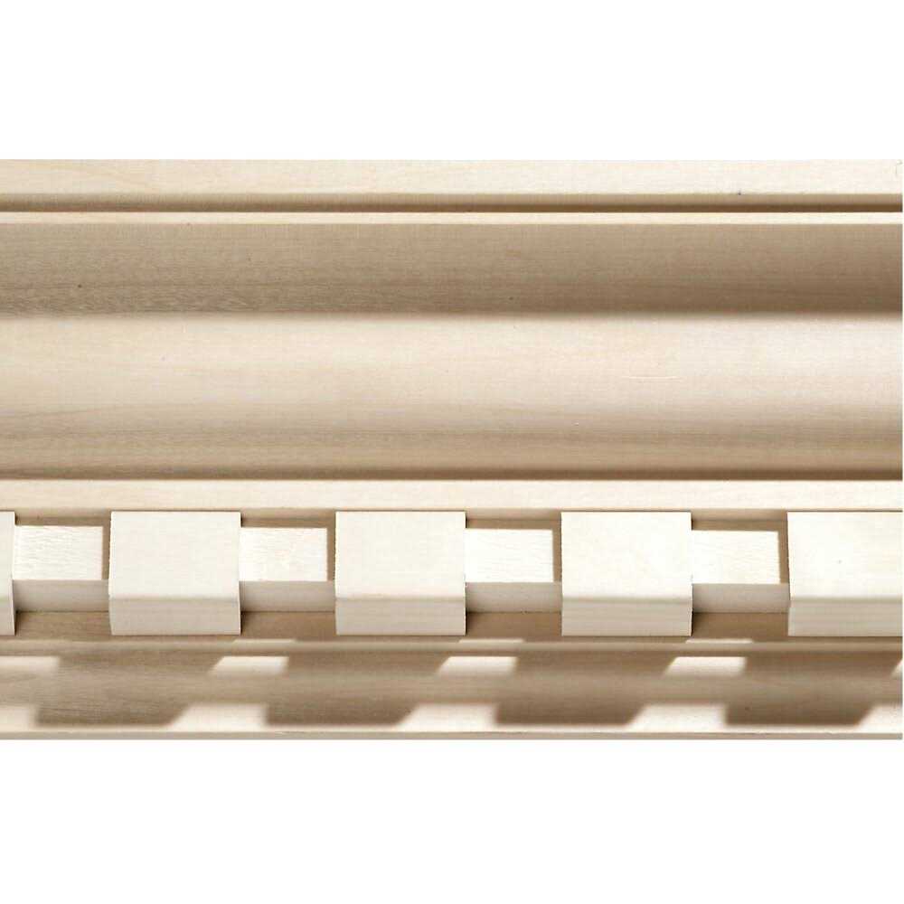 Ornamental Mouldings 3364PK 7/32 in. x 16-11/16 in. x 3-1/2 in. Birch Empire Center Onlay Ornament Moulding - Zenithce