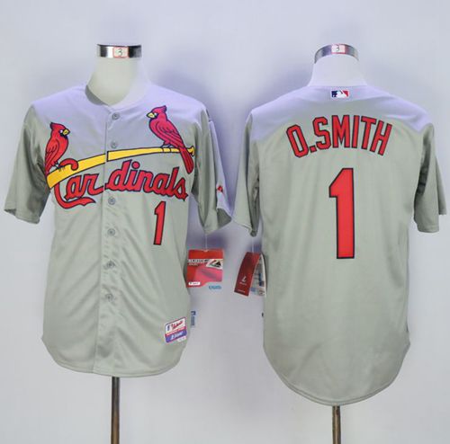 Cardinals #1 Ozzie Smith Grey Cool Base Stitched Jersey - Zenithce