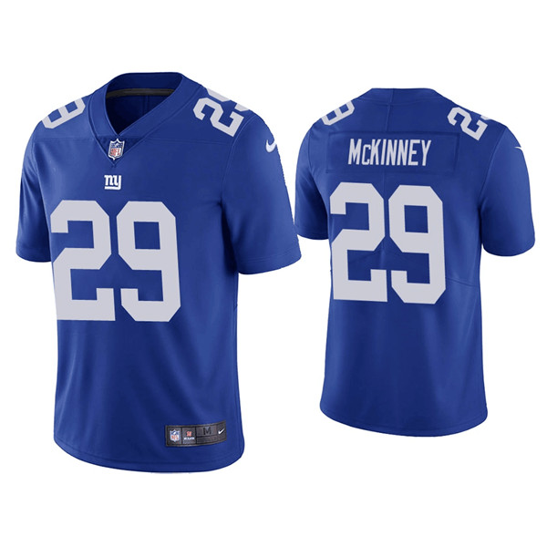 Giants #29 Xavier McKinney Blue Vapor Untouchable Limited Stitched Jersey - Zenithce