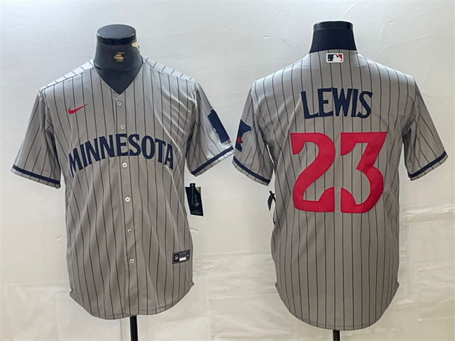 Minnesota Twins #23 Royce Lewis Gray Cool Base Stitched Jersey - Zenithce