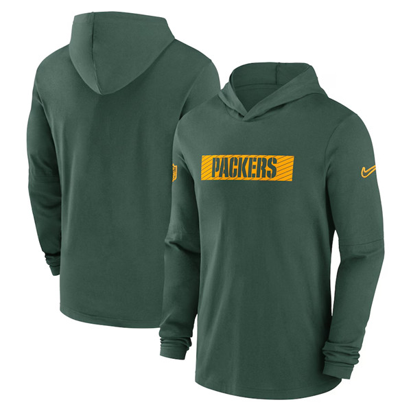 Green Bay Packers Green Sideline Performance Hoodie - Zenithce