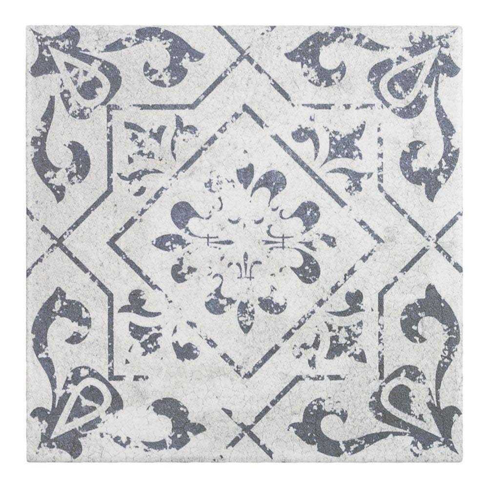 Mosaic Tile Outlet Deco Patterned Black Gray White Matte Porcelain Tile - Zenithce